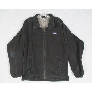 Patagonia Synchilla Mens Jacket Large Full Zip Fleece Pockets Outdoors Hiking